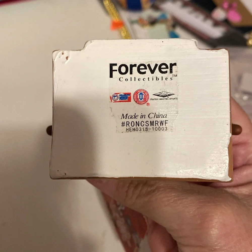 Forever Collectibles Wake Forest S’mores Ornament with Black & White Sweater NWT
